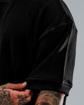 Camiseta Básica Oversize Negra - 300 Gramos